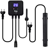 Hygger Calentador de Acuario- 300W-500W con IC Controlador Sonda- Función de Temperatura Constante Memoria de Apagado…